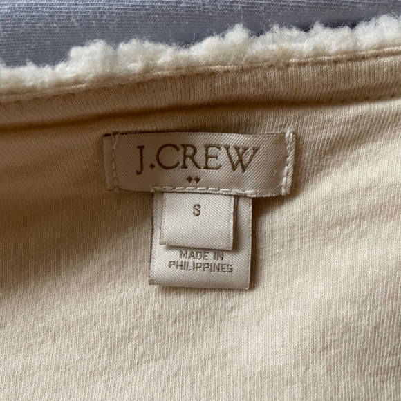 J Crew Light Sherpa Jacket with gold zip - Picture 7 of 7